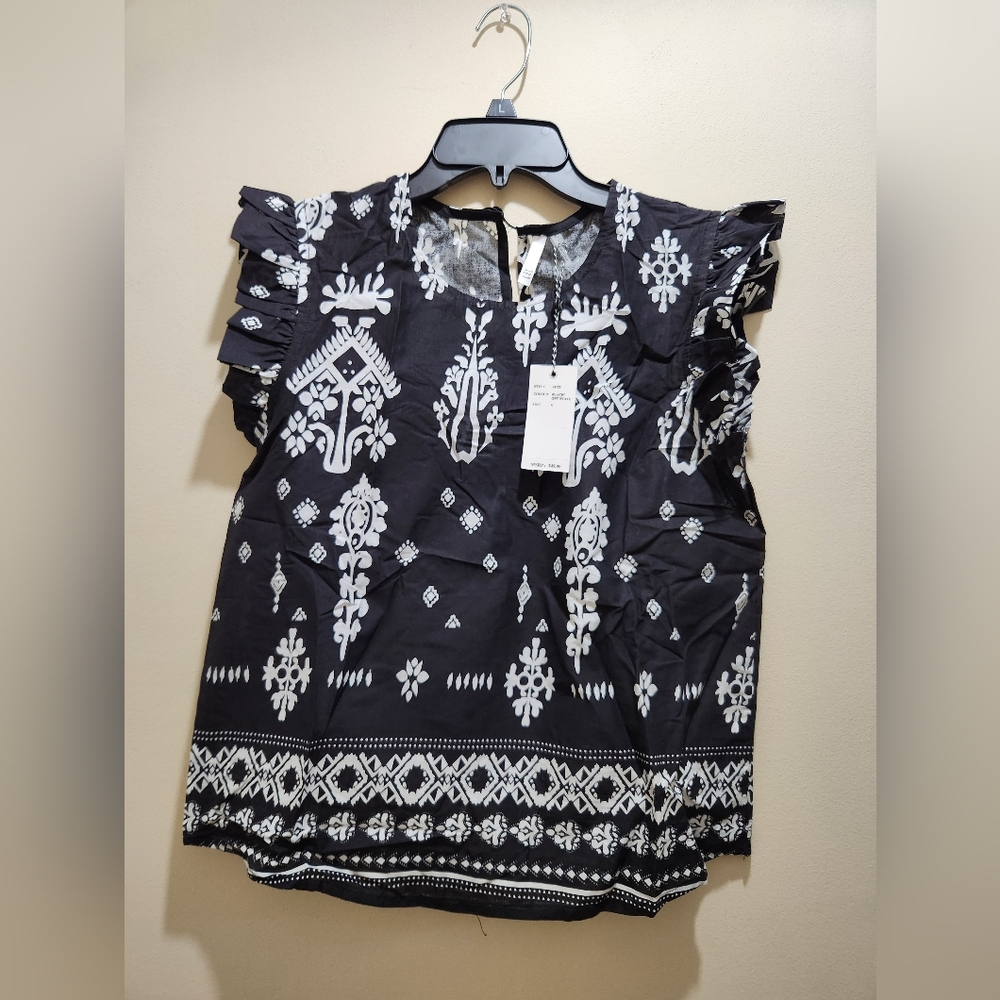 NWT Kaktus Western Print Top